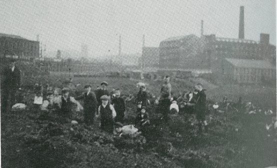 Picking for coal during the miners strike of 1921